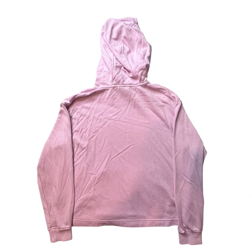 Nike Hoodie Womens S Pink‎ CU6490-676 Sportswear Gold Foil Logo Sweatshirt